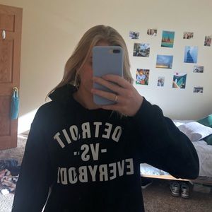 Black Detroit Vs. Everybody Hoodie